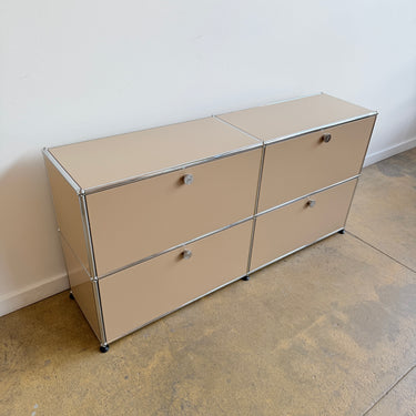 USM Haller Console Fully Enclosed 4 Doors - Beige
