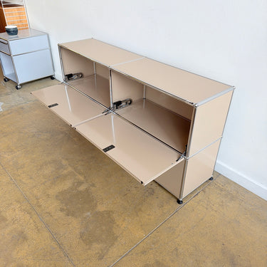 USM Haller Console Fully Enclosed 4 Doors - Beige