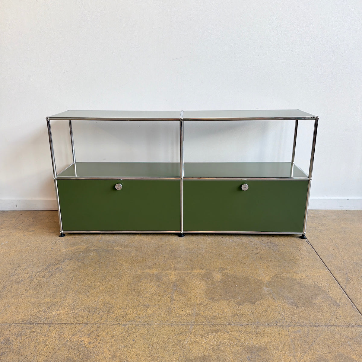 USM Haller 2X2 Media Console - Olive Green – enliven mart