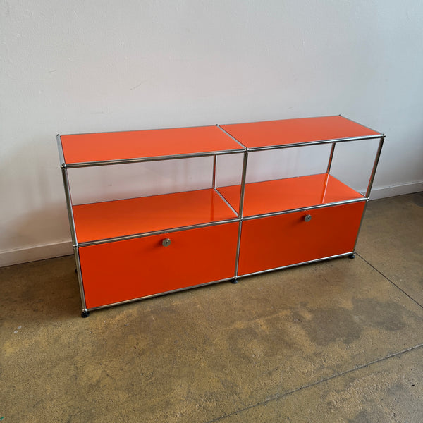 USM Haller 2X2 Media Console (Pure Orange)