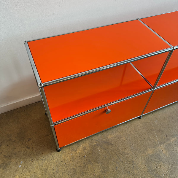 USM Haller 2X2 Media Console (Pure Orange)