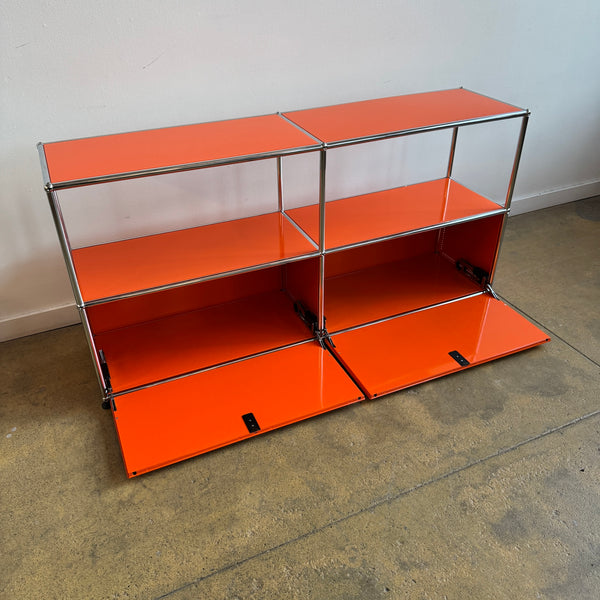 USM Haller 2X2 Media Console (Pure Orange)