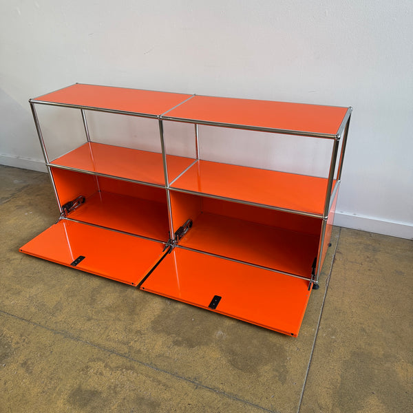 USM Haller 2X2 Media Console (Pure Orange)