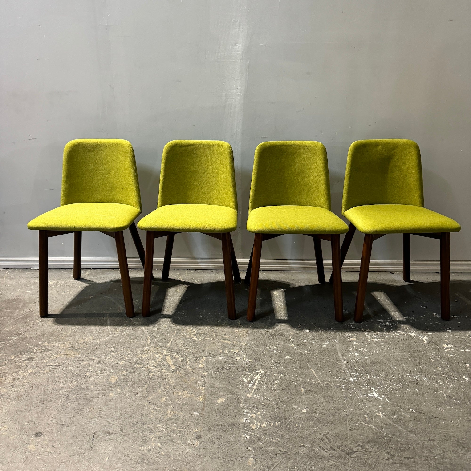 Blu Dot set of 4 Chip chairs