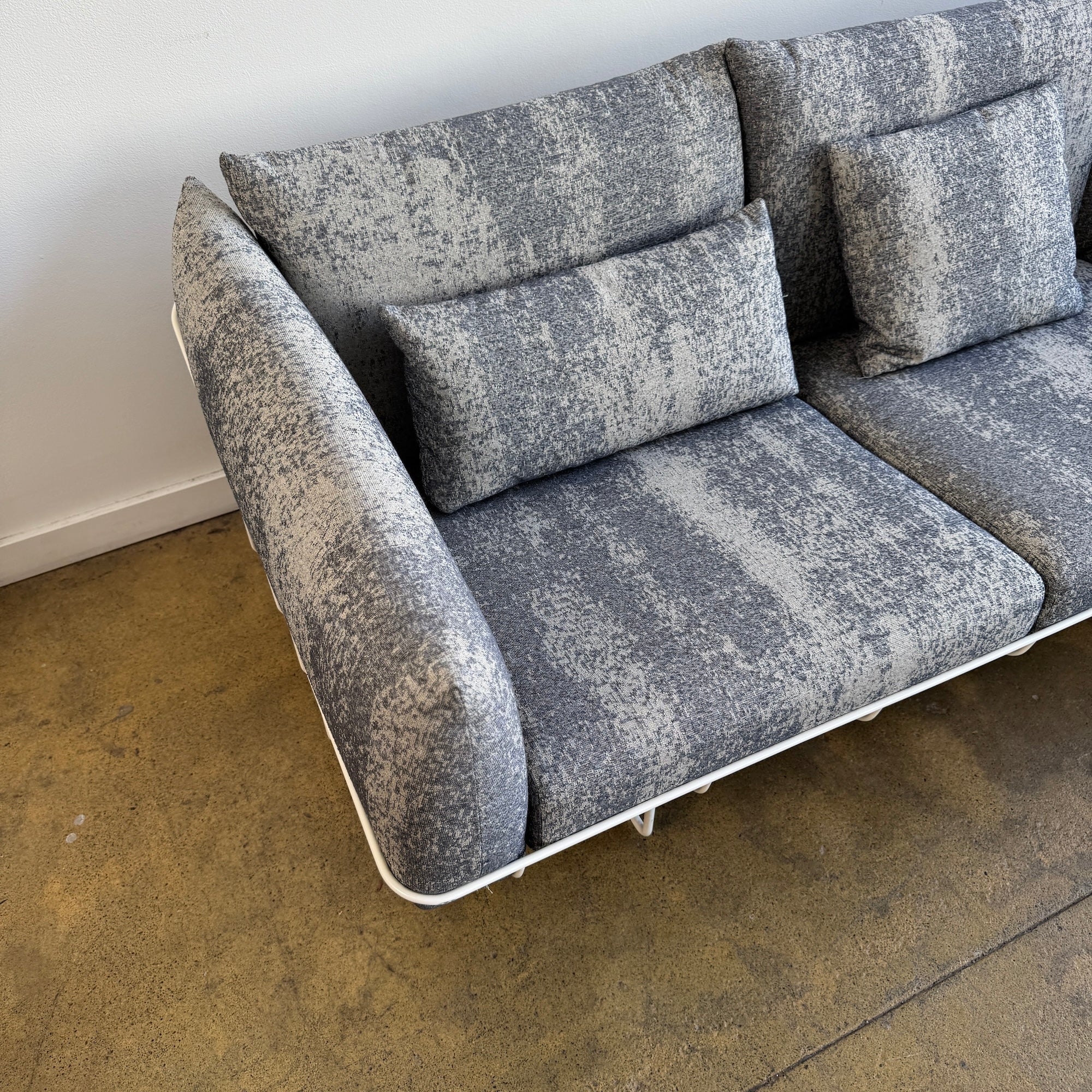 Herman Miller Wireframe Sofa by Sam Hecht & Kim Colin (Grey)