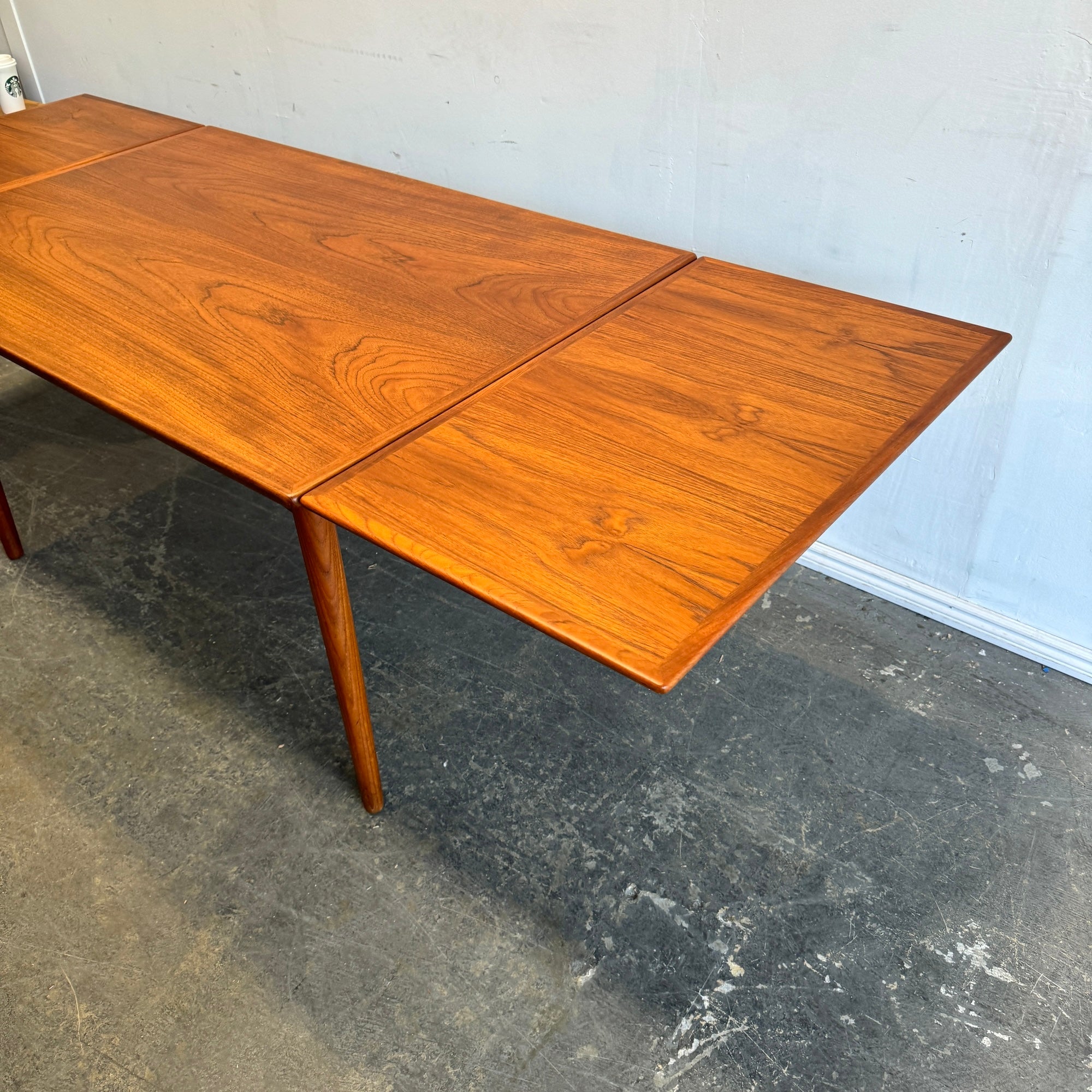 Danish Modern Omann Junior Teak Expandable Dining Table