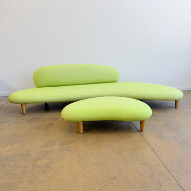 Authentic Isamu Noguchi Free Form Sofa + Ottoman by Vitra (Free Upholstery)