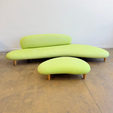 Authentic Isamu Noguchi Free Form Sofa + Ottoman by Vitra (Free Upholstery)