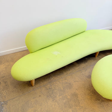 Authentic Isamu Noguchi Free Form Sofa + Ottoman by Vitra (Free Upholstery)
