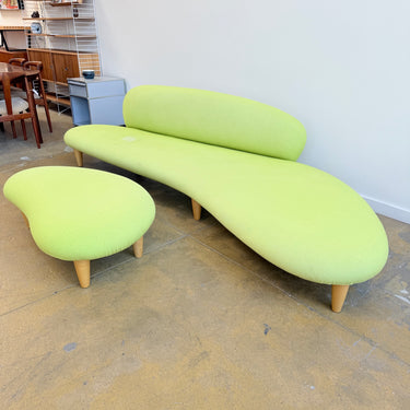 Authentic Isamu Noguchi Free Form Sofa + Ottoman by Vitra (Free Upholstery)