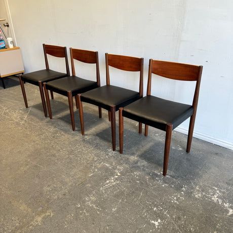 Danish Modern Poul Volther for Frem Rojle Danish Teak dining Chairs