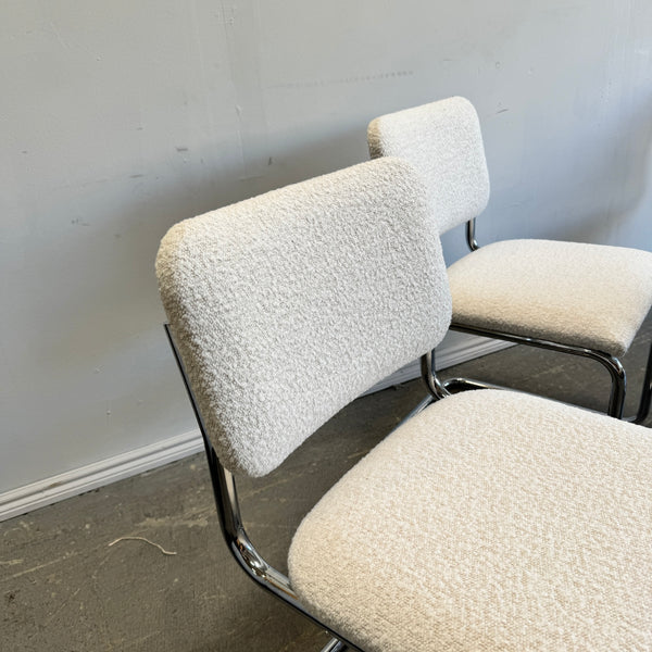 Brand New! Knoll Cesca set of 6 boucle dining chairs