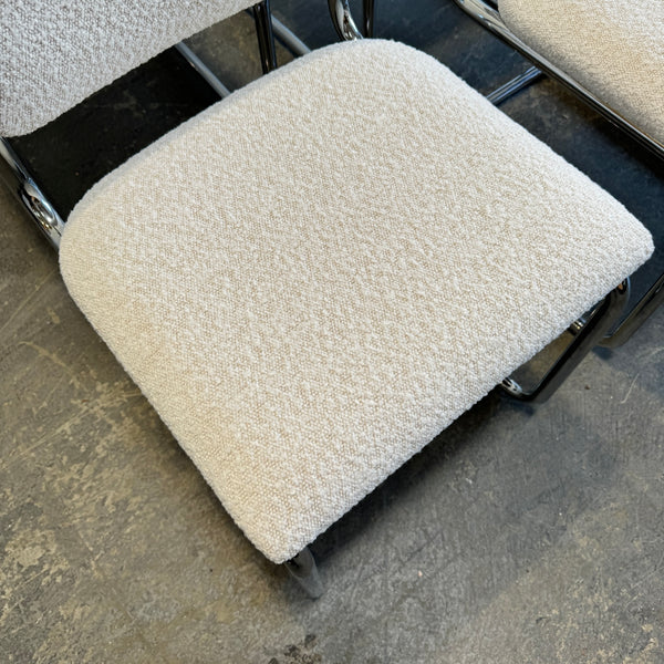Brand New! Knoll Cesca set of 6 boucle dining chairs
