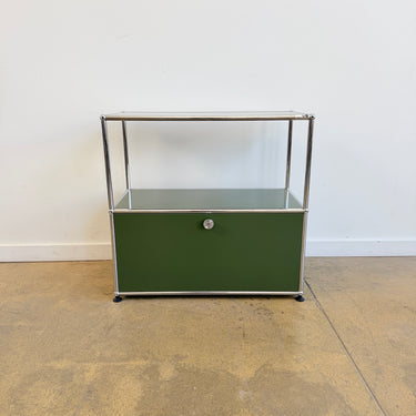 USM Haller Half Size Credenza - Olive Green