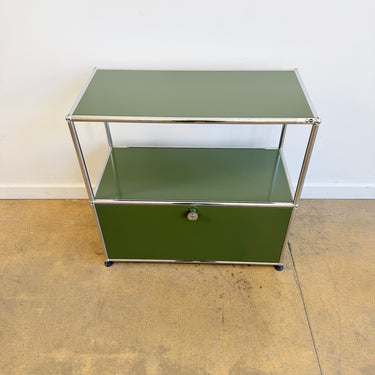 USM Haller Half Size Credenza - Olive Green
