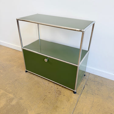 USM Haller Half Size Credenza - Olive Green