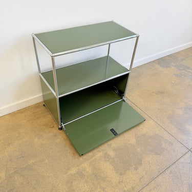 USM Haller Half Size Credenza - Olive Green