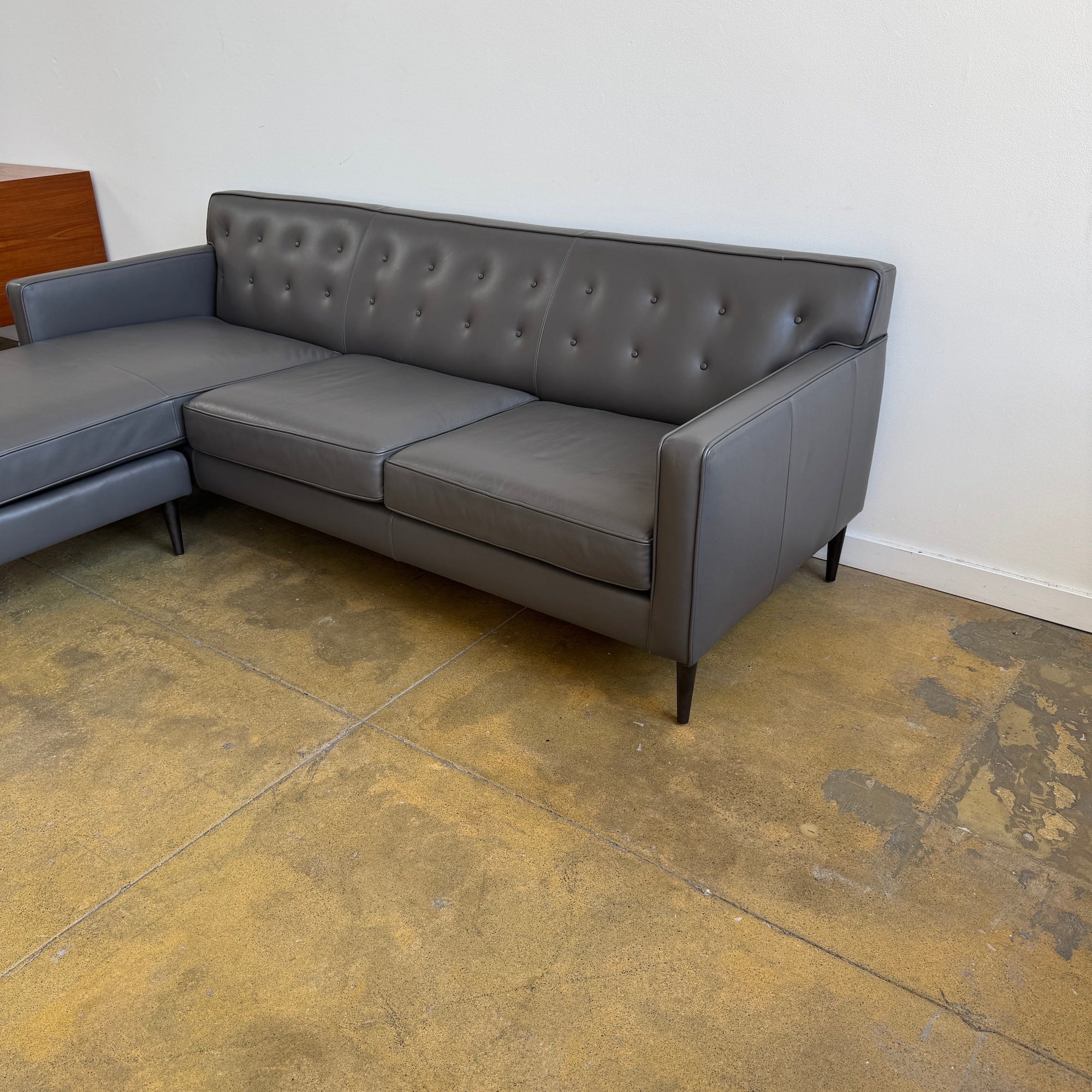 Room and Board Reese Leather Sectional Sofa