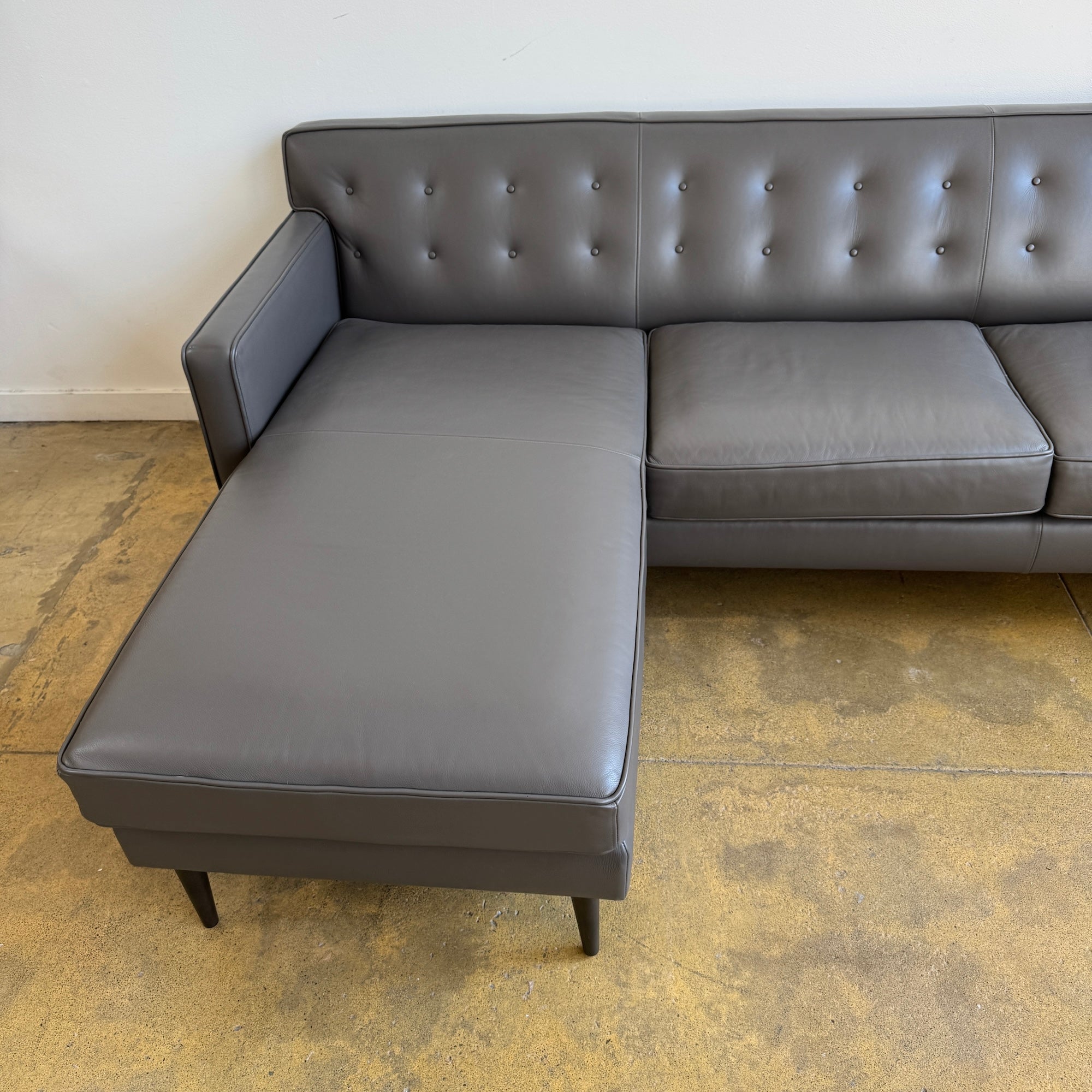 Room and Board Reese Leather Sectional Sofa