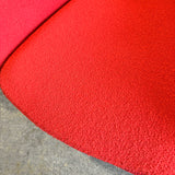 Authentic! Knoll Eero Saarinen Womb chair in Crimson Boucle upholstery