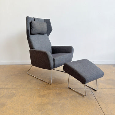 Swedese Select Recliner lounge chair & Ottoman by Roger Persson