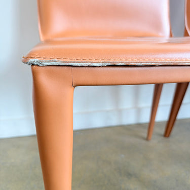 Frag Italian Bottega Leather Dining Chair - Set of 8