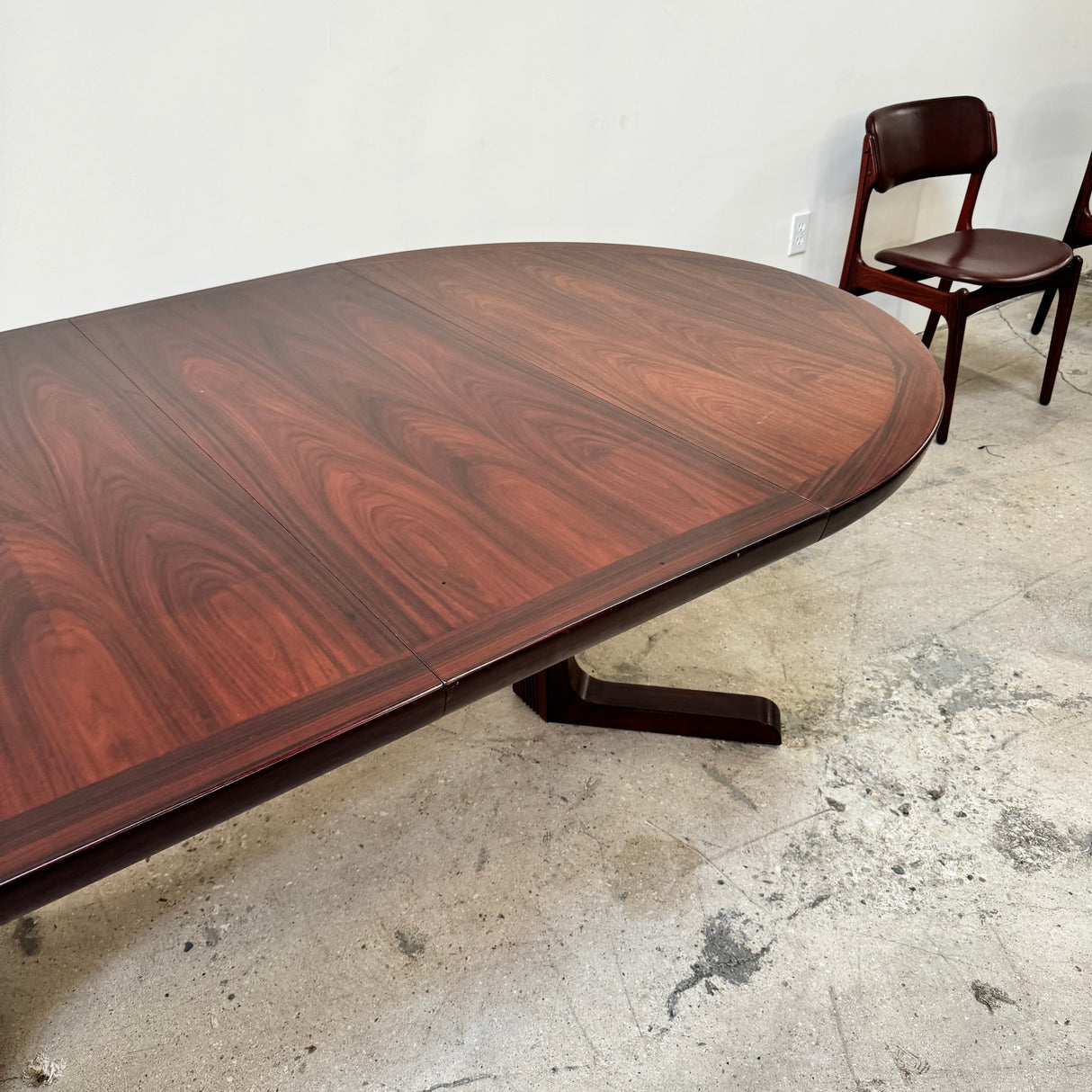 Danish Modern Rosewood Extension Dining Table by Skovby