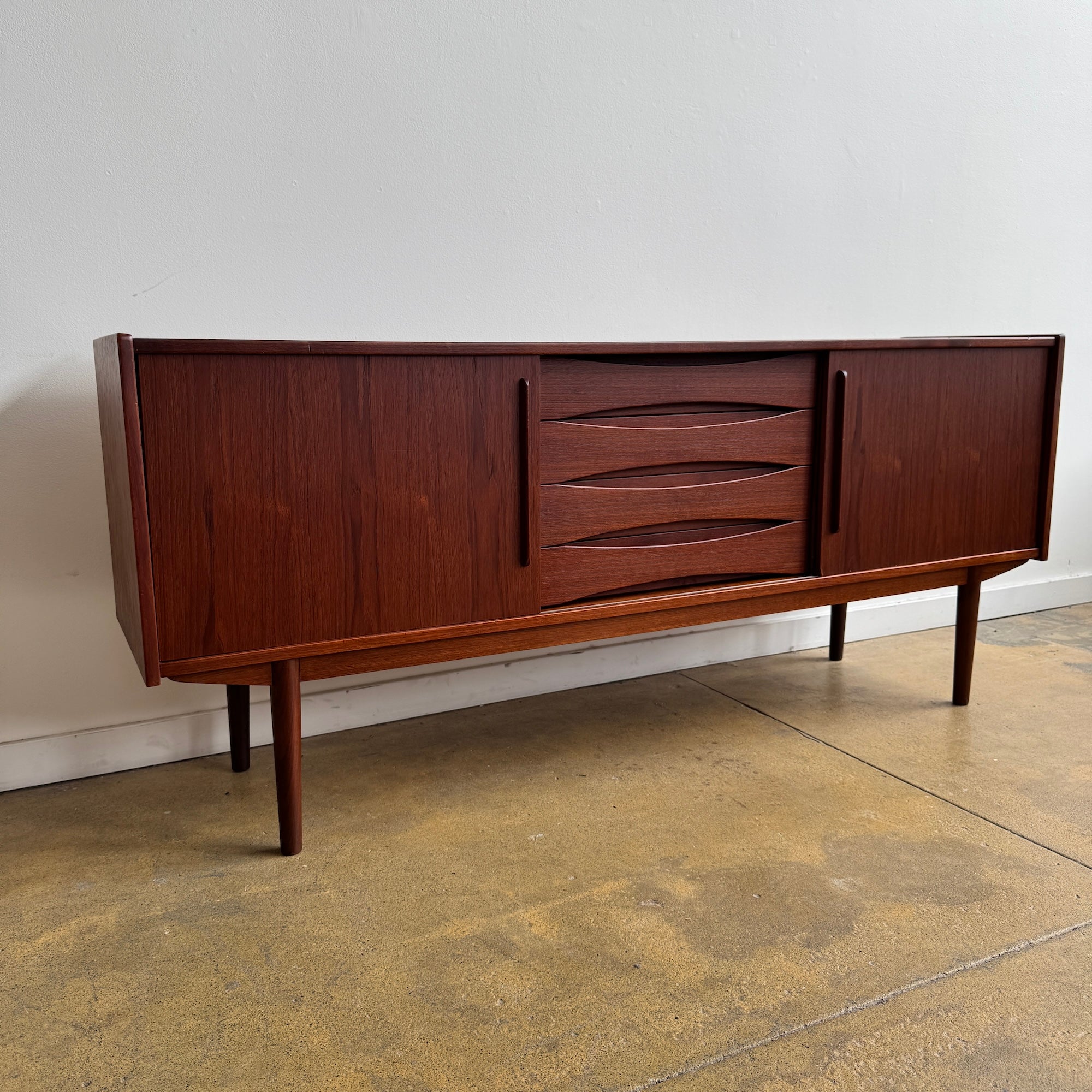 Danish Modern Arne Vodder Teak Credenza (Refinished)