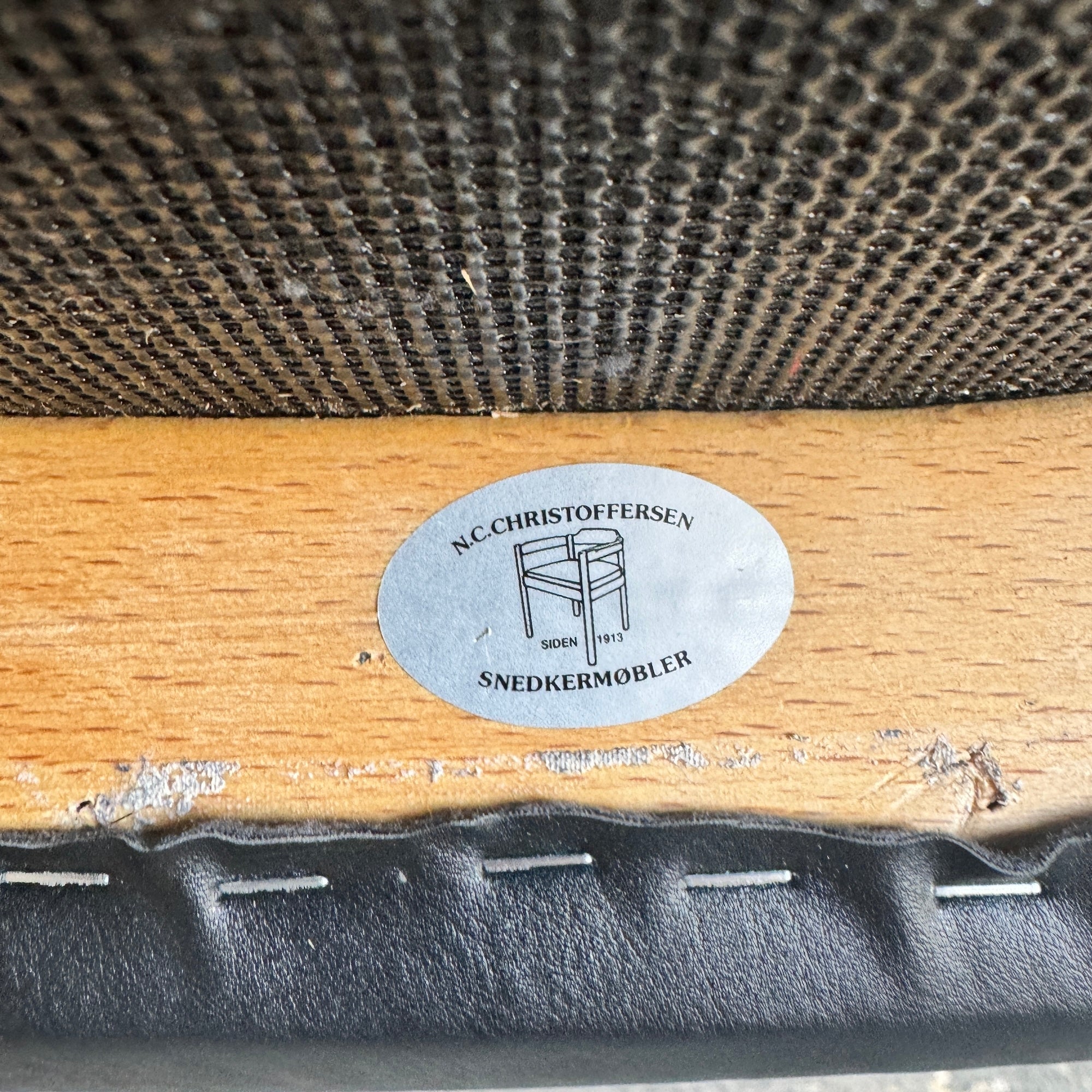 Danish Modern Niels Moller Model 78 Side Chair with Leather Seat