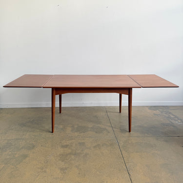 Danish Modern Teak Expandable Dining Table (Refinished)