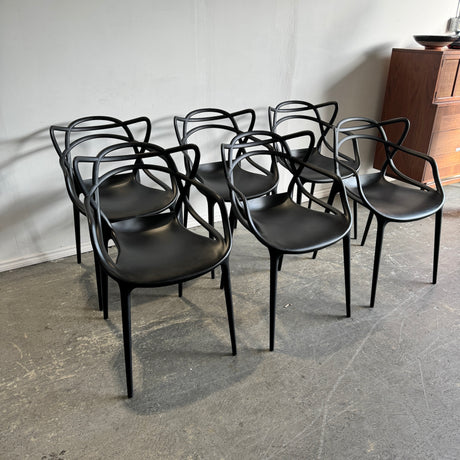 Kartell set of 6 Masters Chair