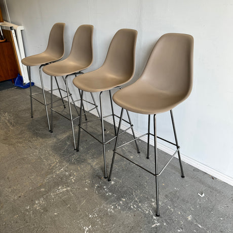 Authentic! Herman Miller Eames Molded Plastic Barstools (Cocoa)