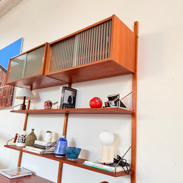 Danish Modern Poul Cadovius Teak Modular Wall Unit Shelving