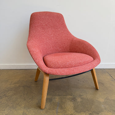 Herman Miller Naughtone Always Lounge chair Wood Base