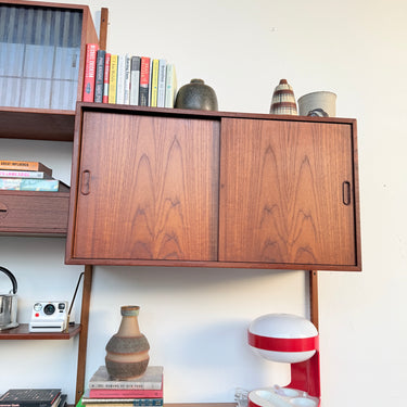 Danish Modern Teakwood Wall Unit System by HG Furniture