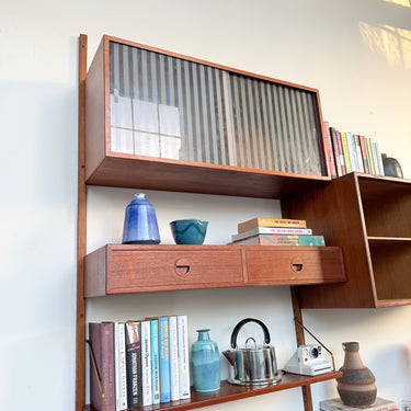 Danish Modern Teakwood Wall Unit System by HG Furniture