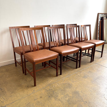 Vintage! Swedish Bertil Fridhagen for Bodafors 8 Rosewood Dining Chairs