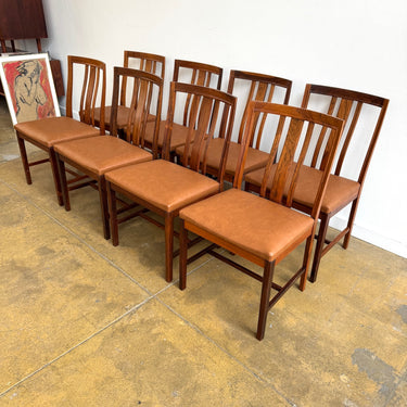 Vintage! Swedish Bertil Fridhagen for Bodafors 8 Rosewood Dining Chairs