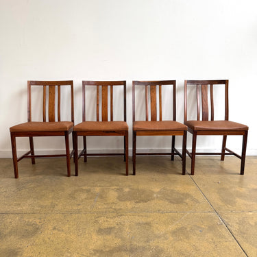 Vintage! Swedish Bertil Fridhagen for Bodafors 4 Rosewood Dining Chairs