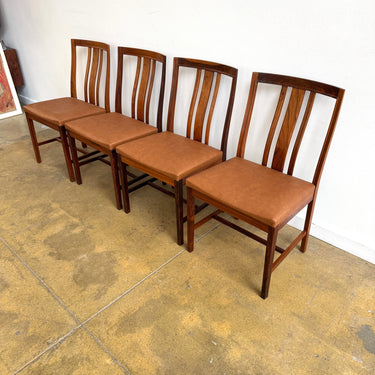 Vintage! Swedish Bertil Fridhagen for Bodafors 4 Rosewood Dining Chairs