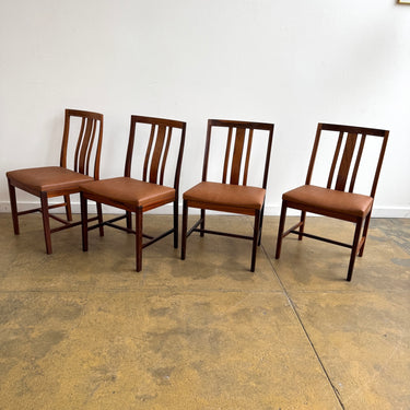 Vintage! Swedish Bertil Fridhagen for Bodafors 4 Rosewood Dining Chairs