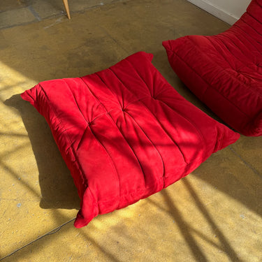 Authentic! Ligne Roset TOGO® Fireside Chair & Ottoman - Alcantara