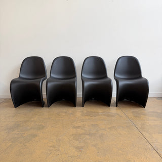 Vitra Verner Panton Stacking Chairs - Black