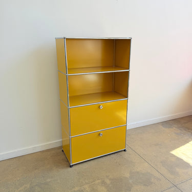 USM Haller Tall Shelf - Golden Yellow