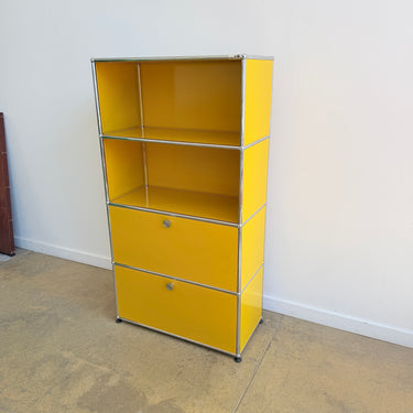 USM Haller Tall Shelf - Golden Yellow