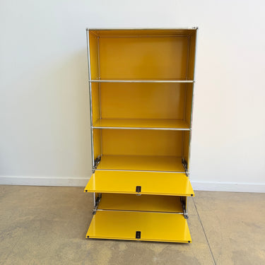 USM Haller Tall Shelf - Golden Yellow