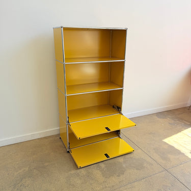 USM Haller Tall Shelf - Golden Yellow