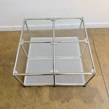 USM Haller Special Glass with Perforated Coffee Table