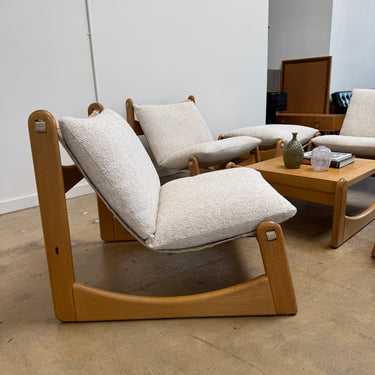 Vintage Carl Straub Brutalist Style Living room set  (New Upholstery)