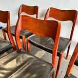 Vintage Danish "Set of 6" Moller Model 71 Side Chair